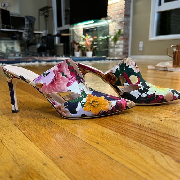Cushnie Et Ochs Floral Mules - Picture 2 of 6